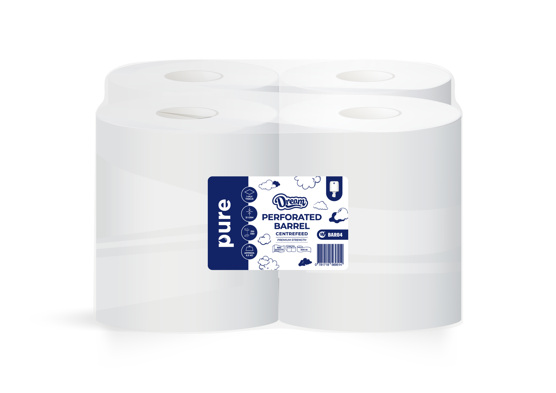 Dream Pure Barrel / Centrefeed Paper