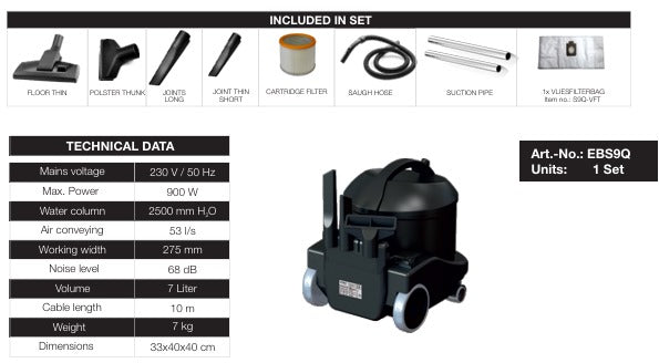 Arcora ECOBlack Vacuum Cleaner S9Q