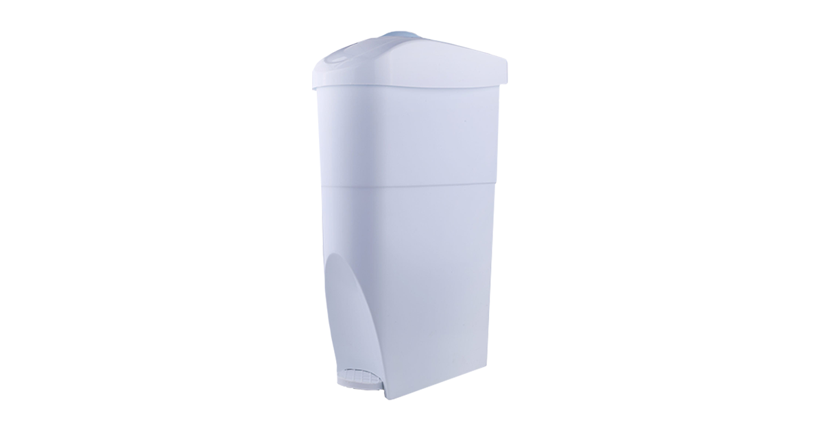 Pedal Sanitary Bin WHITE 18L