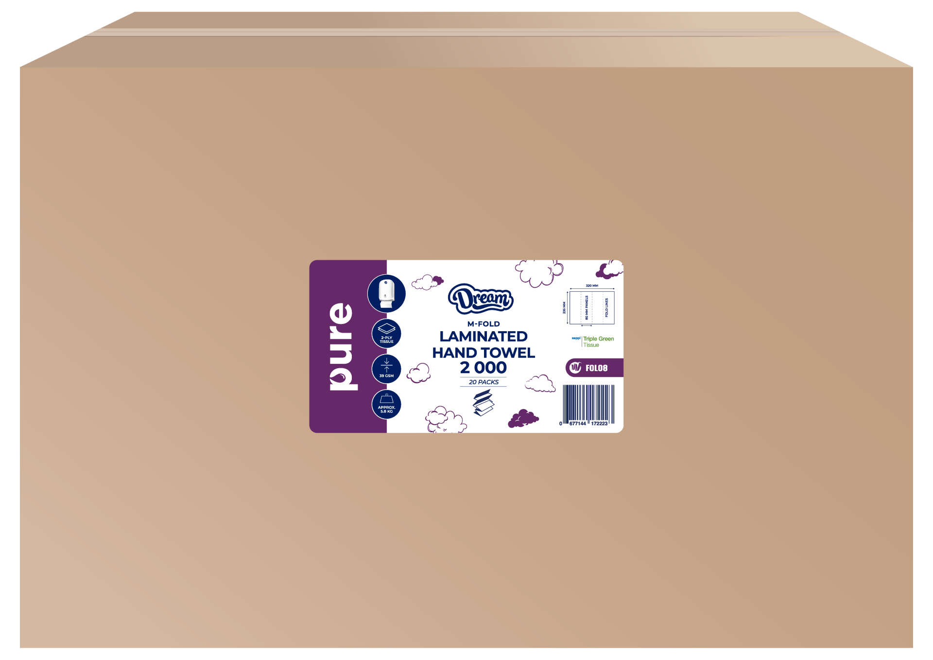 Folded Towels 2000 M-Fold