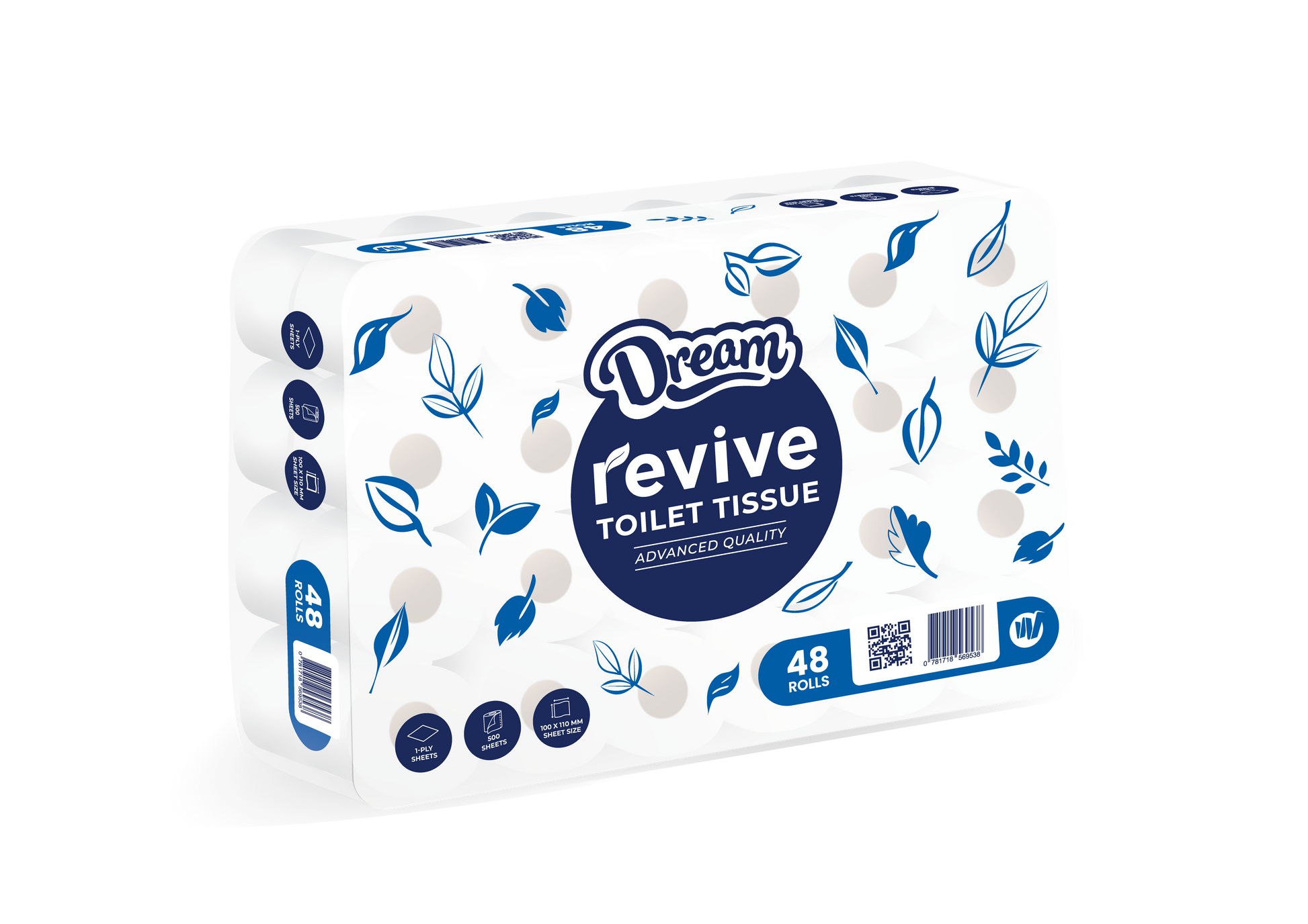 Dream Revive Toilet Paper Single Ply - Mixed Grade