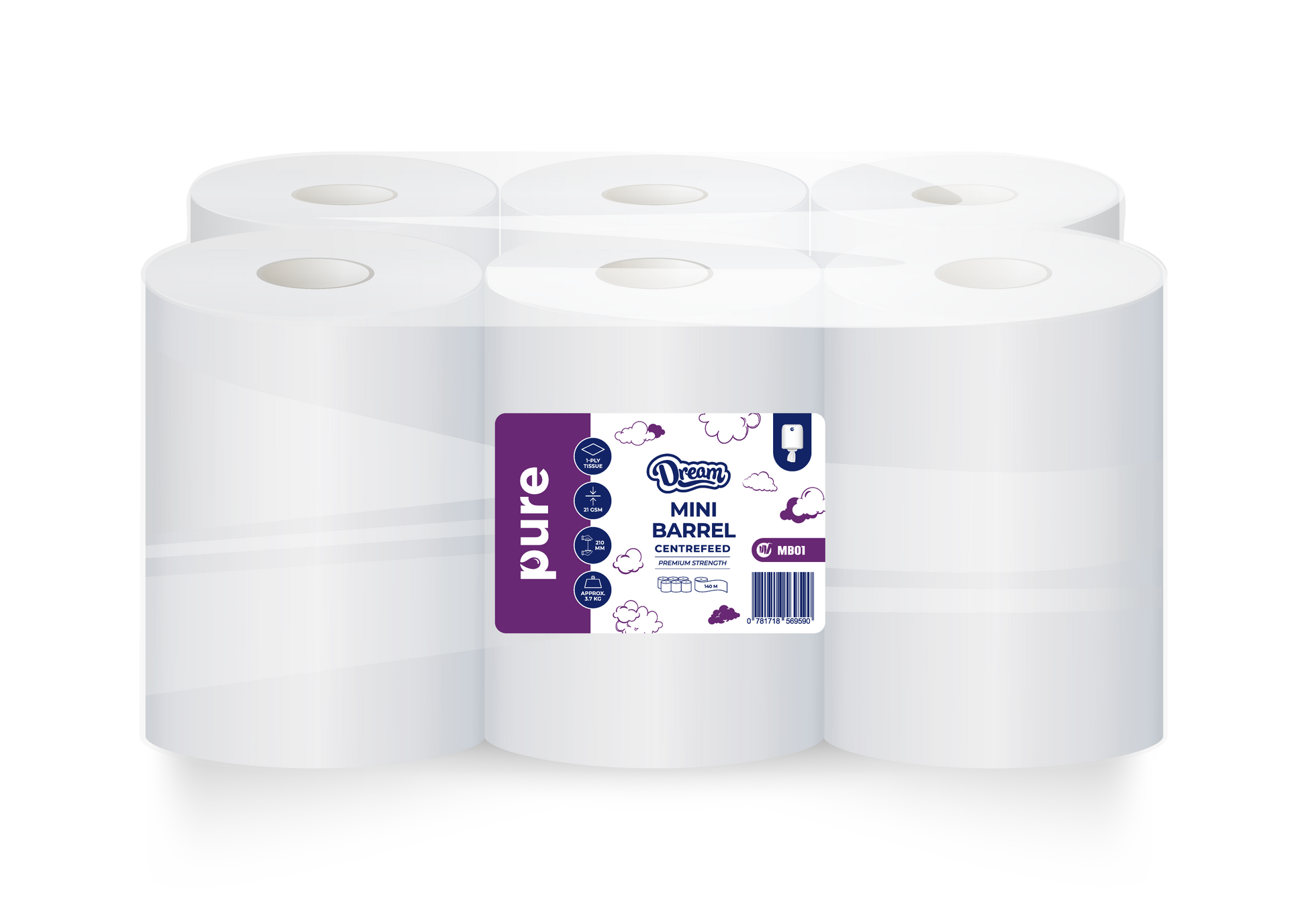 Dream Pure Barrel / Centrefeed Paper