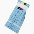 Microfibre Fan Mop Head Blue (with Colour Tags)