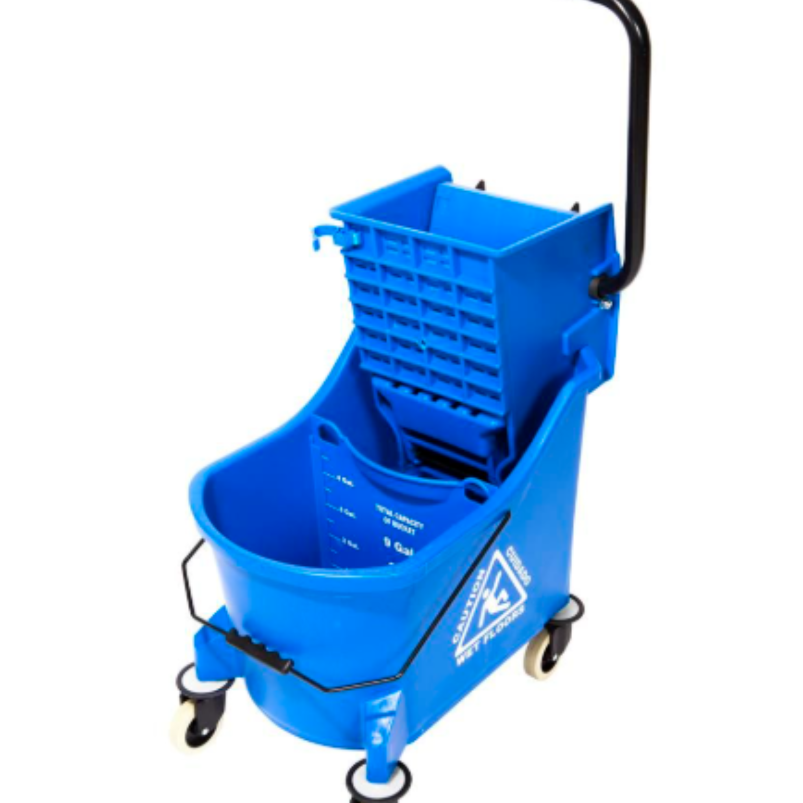 33L Maxi Bucket With Divider & Wringer (Blue) - Suitable for use with Flatmop