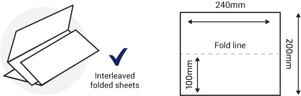 Folded / Interfolded Paper towels - Virgin